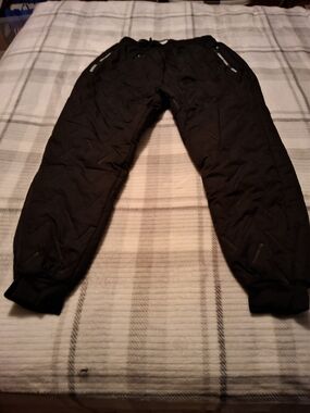Men's Black Insulated Jogger Sweatpants